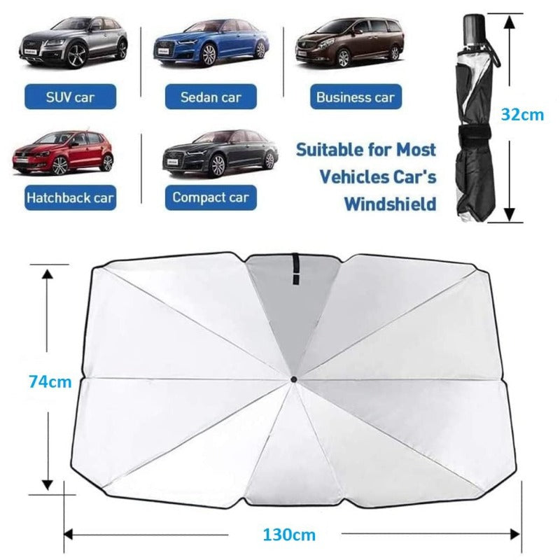 Foldable Car Windshield Sun Umbrella