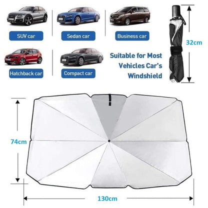Foldable Car Windshield Sun Umbrella