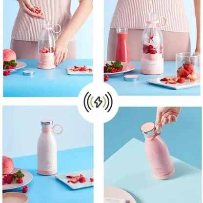 Portable Blender, USB Rechargeable Mini Juicer Blender with ( 6 Blades )