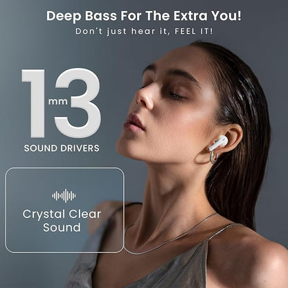Alpha Smart Display TWS Bluetooth Earbuds | 40 Hr | Powerful Bass | IPX Water Resistant | Numeric Indicator