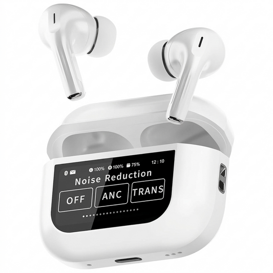 Alpha Smart Display TWS Bluetooth Earbuds | 40 Hr | Powerful Bass | IPX Water Resistant | Numeric Indicator